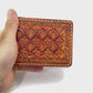 "Autumn leaves" nature inspired Slim Bi-fold leather wallet