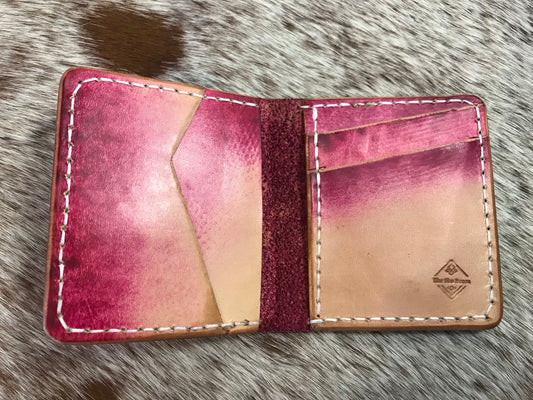Turkish pattern minimalist bifold card wallet