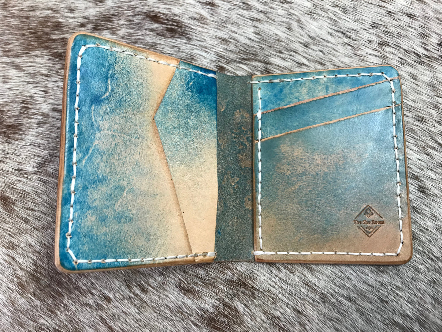 Turkish pattern minimalist bifold card wallet